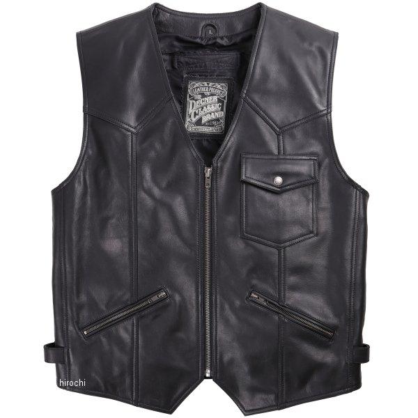 DEGNER（デグナー） 【メーカー在庫あり】 V-17 レザーベスト 黒 XL