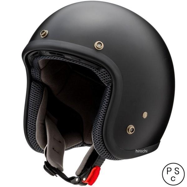 山城 YH001F.BK/XL YH-001 スモールジェットヘルメット フラット 