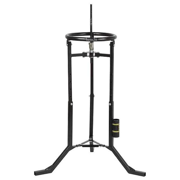 ユニット UNIT ポータブルタイヤチェンジャープロカラー:黒組立サイズ:幅/奥行 750X高さ 720-920mmシャフト径:14mm重量:7kg立ち姿勢でのタイヤ交換作業が可能なスタンド付属の円錐カラーでしっかりと挟み込んでホイールを固...