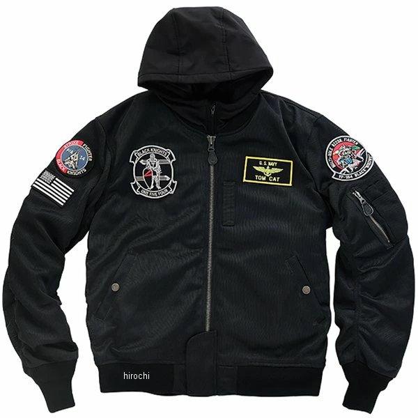 HTVA2321SBK5 HTVA-2321S ヒューストン HOUSTON 春夏モデル メッシュジャケット MA-1 BLACK KNIGHTS 黒 5XLサイズ JP店