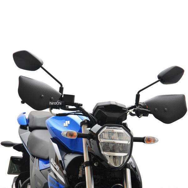 M6-04CB 旭風防 ナックルバイザー 20年 スズキ ジクサー150/250 ブラック JP店