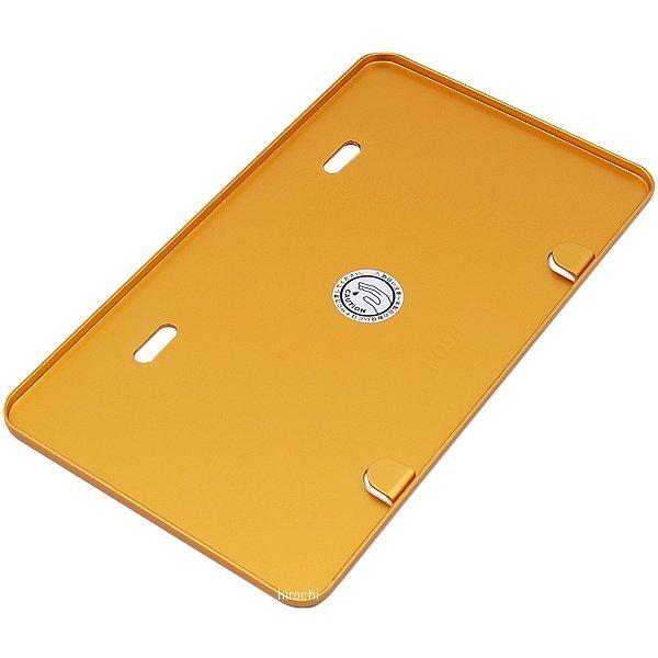 【メーカー在庫あり】 500191-04-10 ポッシュ POSH ライセンスプレート 250cc- Lサイズ アルミ ゴールド JP店