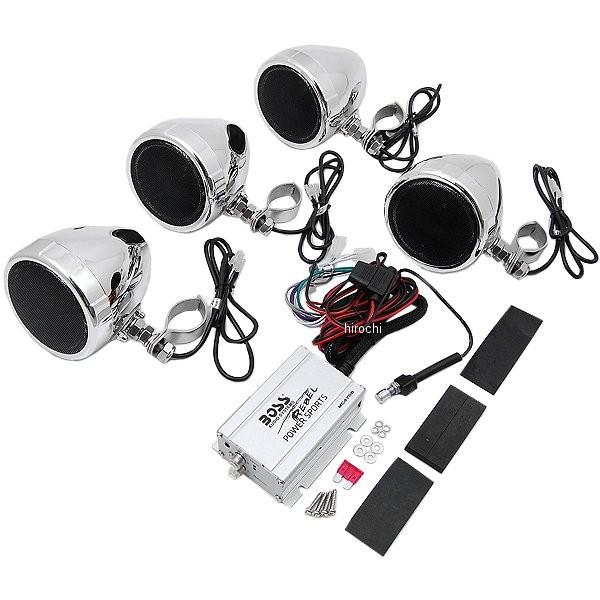 【USA在庫あり】 bsaMC470B BOSS AUDIO SYSTEMS バイク用スピーカーアンプ Bluetooth 3インチスピーカーペア クローム JP店
