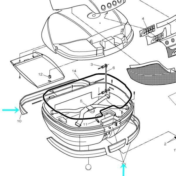 y[J[݌ɂz 61264 Wr GIVI mL[P[Xp [(Vo[)Sob Z734 Zbg JPX
