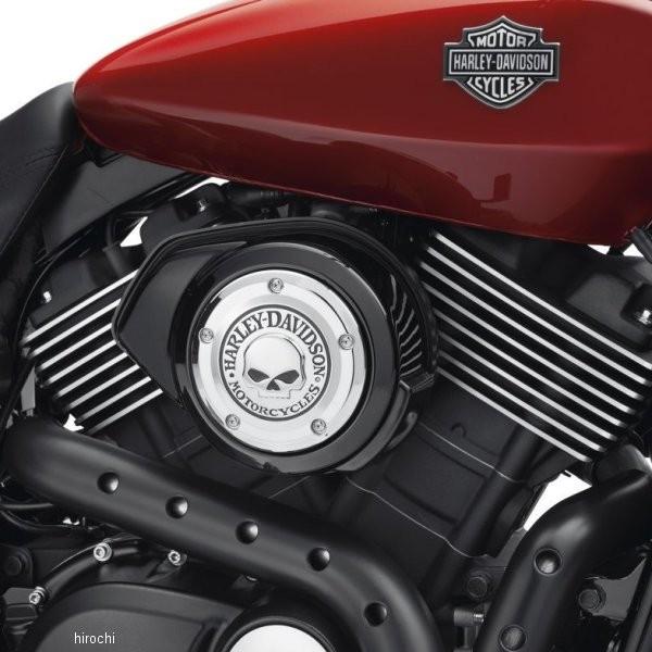 新品ハーレー純正ウィリーGスカルA/Cエアクリーナートリムブラック
