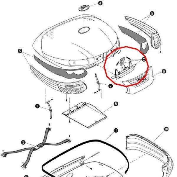 y[J[݌ɂz 70604 Wr GIVI mL[P[Xp b`VXeJo[ Z677 E55p JPX