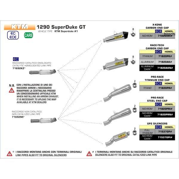 71820PK-SuperdukeR 71820PK-SUPERDUKE R �A���[ ARROW �X���b�v�I���}�t���[ RACE TECH 14�N-18�N KTM 1290SUPERDUKE R �`�^��/�J�[�{���G���h JP�X