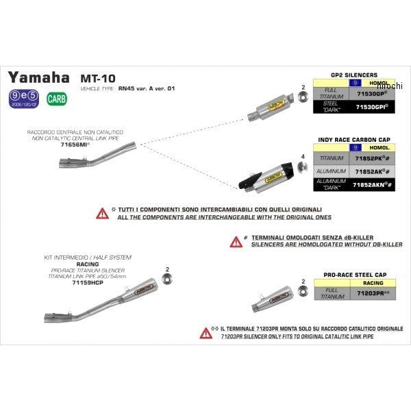 71852PK A[ ARROW XbvI}t[ INDY RACE 16N-20N MT-10AFZ-10 `^/J[{Gh JPX