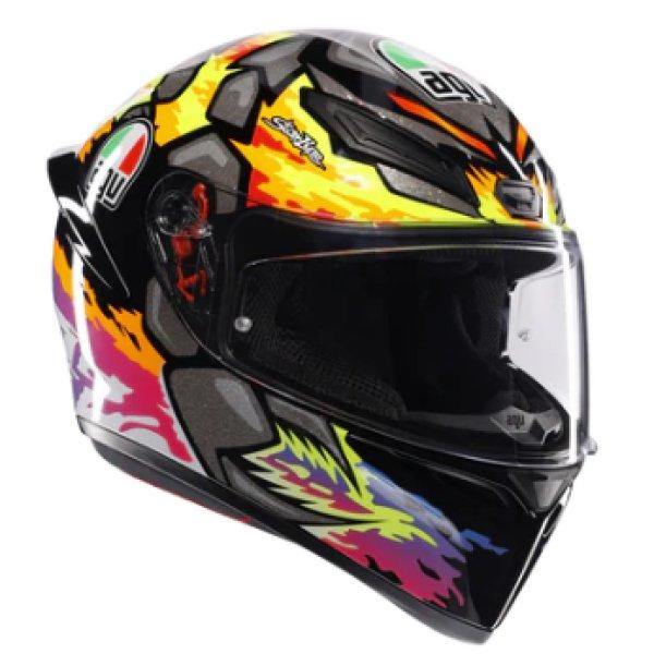 ロッシーAGV フルフェイスヘルメット ミラーシールド付き AGV 18394007-039-S エージーブイ フルフェイスヘルメット K1 S