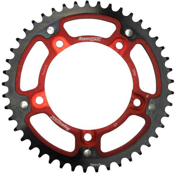 【メーカー在庫あり】 RST-1792:45-RED スーパースプロックス SUPERSPROX リアスプロケット ステルス 1792-45T 赤 JP店