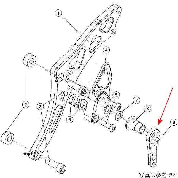 9057-K71-09 ビート BEET H/B LH ペダルカム ZEPHYR750 JP店