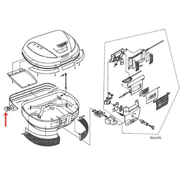 ジビ GIVI ネームホルダーE51補修用GIVI品番:Z2869393593935ヤフー JP店