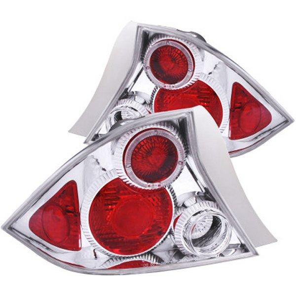 専用 anz221045 ANZO 2001-2003 ホンダ Civic Taillights クローム w/ Halo