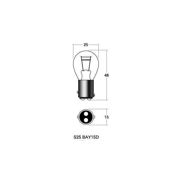 B-3404RE M&amp;H �}�c�V�} �m�[�}���o���u 12V18/5W �X�g�b�v/�e�[���� (���b�h)1�� (10����) JP�X