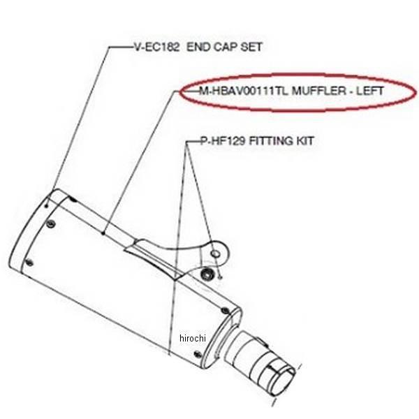 M-HBAV00111TL AN|rb` AKRAPOVIC yATCT[ 09N }n V-MAX HDX
