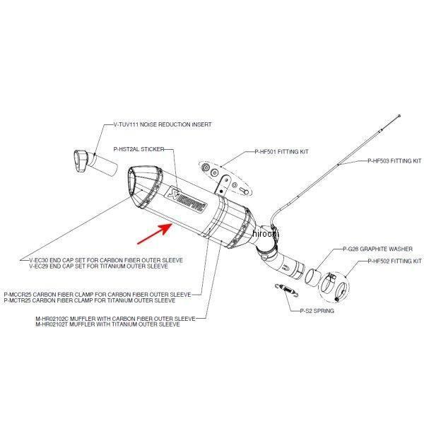 M-HR02102C AN|rb` AKRAPOVIC yATCT[ R-TYPE E1dl 10N VFR1200F J[{ JPX
