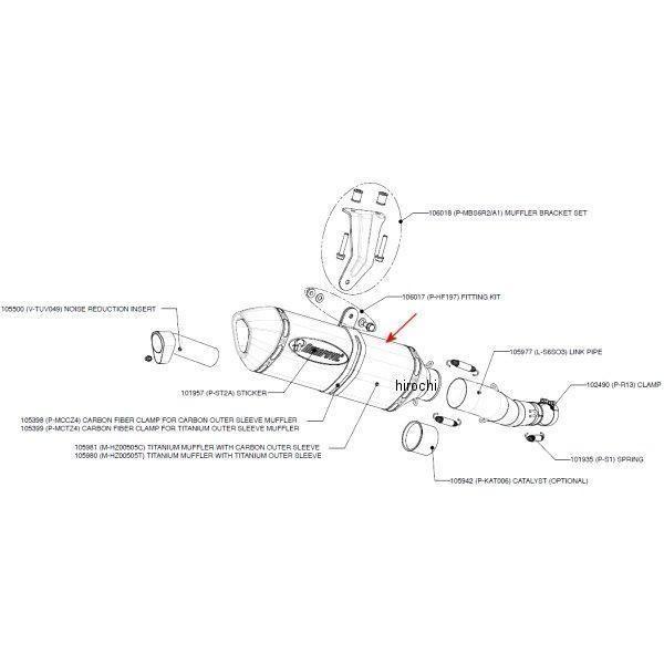 M-HZ00505C AN|rb` AKRAPOVIC yATCT[ Z-TYPE E1dl GSX-R750 J[{ 60/350/70X50 JPX