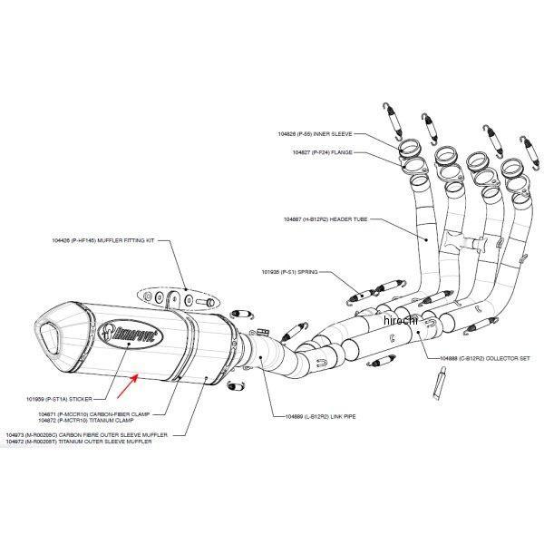 AKRAPOVIC M-R00205C アクラポビッチ リペアサイレンサー R-TYPE