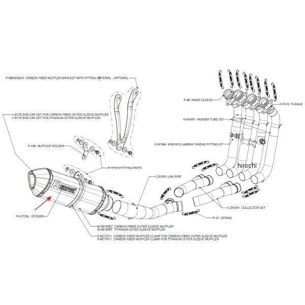 M-R01905T AN|rb` AKRAPOVIC yATCT[ R-TYPE 10N-11N BMW S1000RR `^ JPX