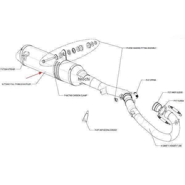 M-TTS4M1 AN|rb` AKRAPOVIC yATCT[ G{[VC 03N DR-Z400S `^ JPX