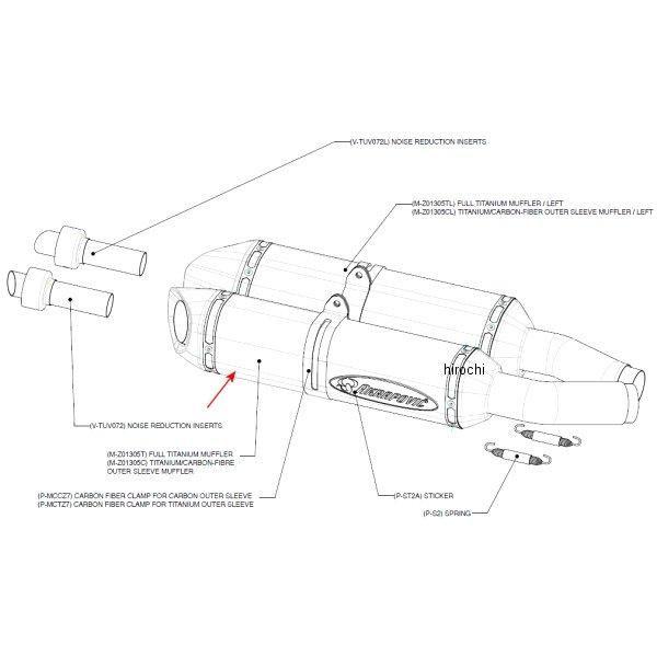 M-Z01305C AN|rb` AKRAPOVIC yATCT[ Z-TYPE J[{ E 56/320/58 DUCATI1098 E JPX