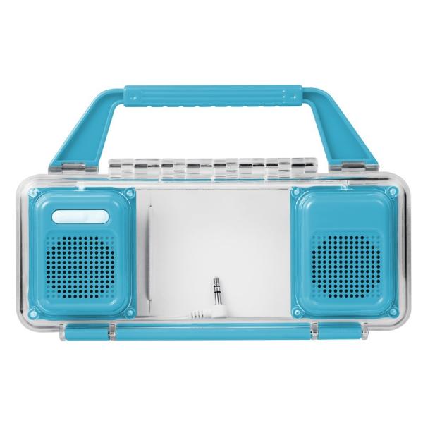 グリーンハウス 1Wアンプ内蔵防滴スピーカー GH-SPA210WB ブルー