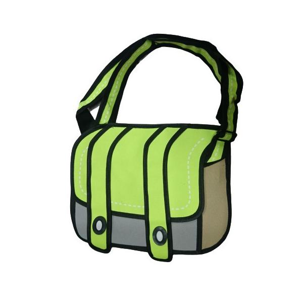 イラストのようなかわいいバッグ 二次元ショルダーバッグ グリーン イラストバッグ おもしろバッグ おしゃれ Hiro Land 通販 Yahoo ショッピング