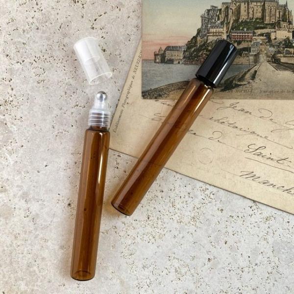 10ml ロング 遮光 ガラス ロールオンボトル 香水 詰め替え アトマイザー 日本製 ヒロセアトマイザー