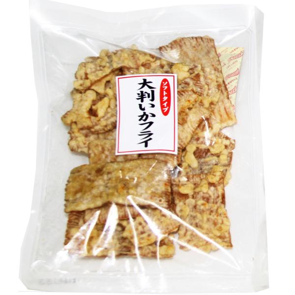 送料込み 広島名産 得々大判 いかフライ 126g しっとりやわらかタイプ やわらか イカ天 おつまみ 〓脆餅 下酒菜