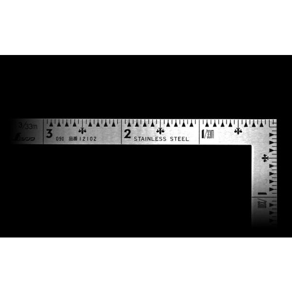 曲尺小型 三寸法師 ステン 3×1.5寸 表裏同目 12102