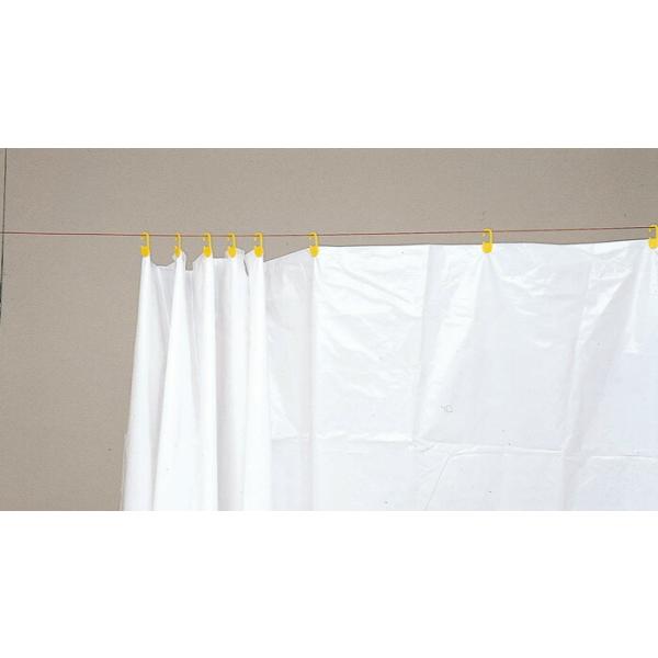 広島工具　養生日除カーテン 乳白 巾2m×高さ1.3ｍ（5枚入）