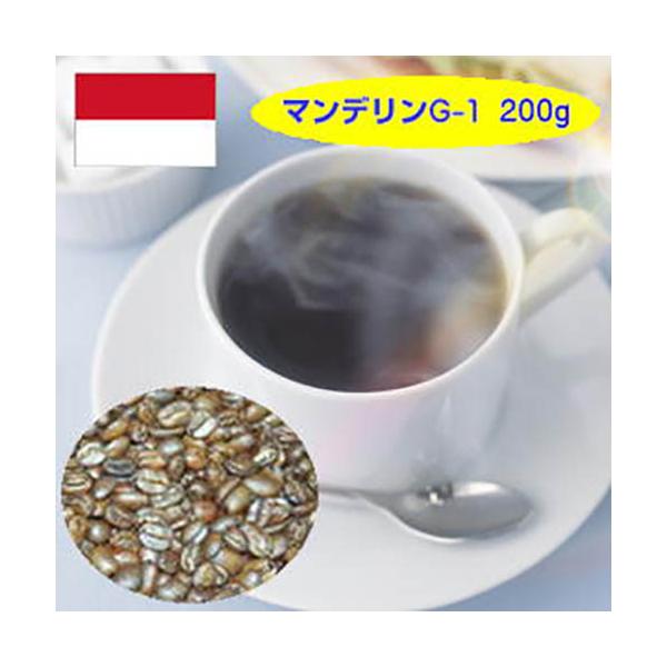 珈琲 コーヒー 自家焙煎「スマトラマンデリンG-1」200g
