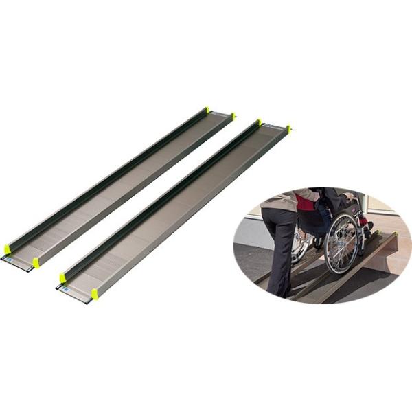 軽々スロープ 2本タイプ 105cm Ss105 アイシン軽金属 高額売筋