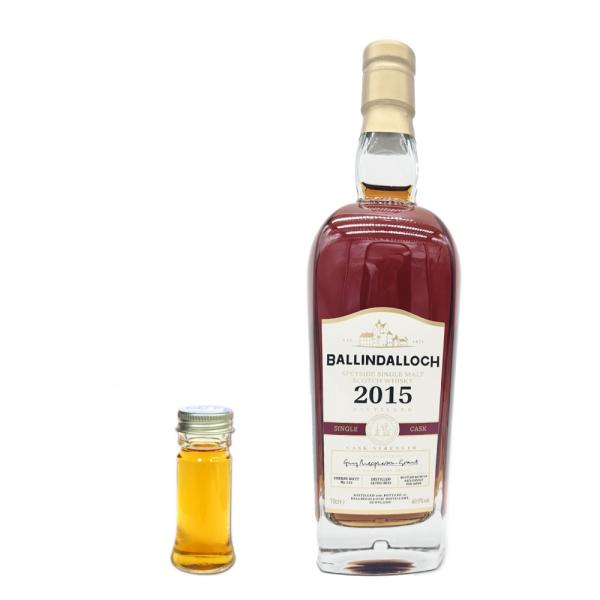 量り売り　バリンダロッホ2015 シェリーバット シングルカスク カスクストレングスボトリング　60.9度　30ml　ウイスキー　お試し　スペイサイド