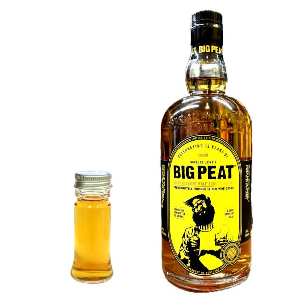 量り売り　ビッグピート　15周年記念　赤ワインフィニッシュ　ダグレスレイン　50度　30ml　ウイスキー　お試し