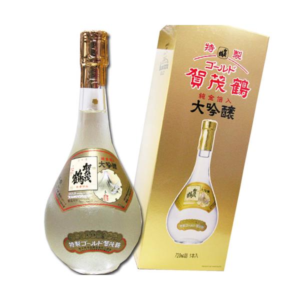 大吟醸 ゴールド賀茂鶴 純金箔入 720ml 化粧箱入り 広島 カモツル : 米