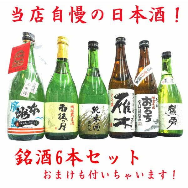 送料無料 当店厳選 日本酒720mlセット おまけ付き 純米吟醸 など 絶対