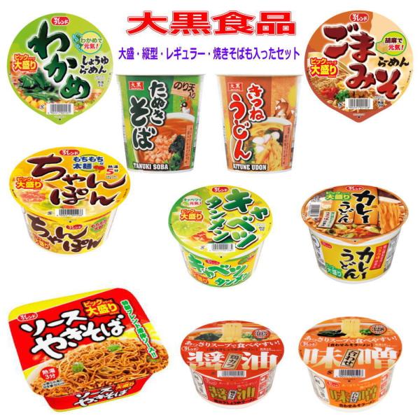 新着 新発売 大国食品 レギュラーサイズ カップ麺 に ビッグサイズも入った 10種 10個セット 関東圏送料無料