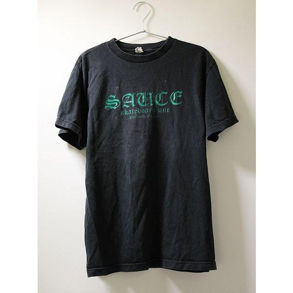 SAUCE Skateboard Zine (ソース) 中古【古着】Tシャツ T-shirts Black