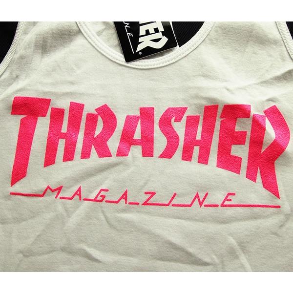 Thrasher Us企画 ガールズ タンクトップ スラッシャー Girls Thrasher Magazine Logo Racerback Tank White スケボー Skate Sk8 スケートボード Hard Core Punk Buyee 日本代购平台 产品购物网站大全 Buyee一站式代购 Bot Online