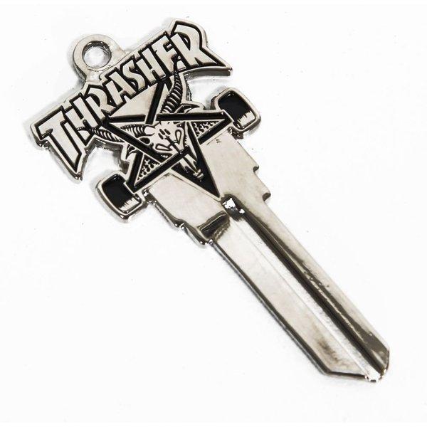 THRASHER（スラッシャー） US キーホルダー Skategoat Key SILVER