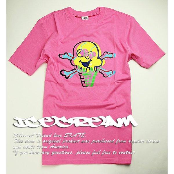 ICECREAM アイスクリーム 半袖 Tシャツ ピンク M 正規品 古着 カジュアル ウェア mixsculture ミックスカルチャー ラージ エイプ BBC ICECREAM（アイスクリーム） Tシャツ WARHOLA T-SHIRT Pink スケボー