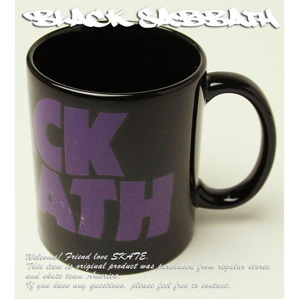 blackhat マグカップ(未使用) Black Sabbath マグカップ コップ 陶器 ブラックサバス Wavy