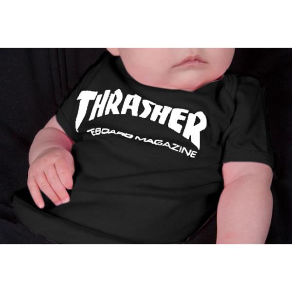 Thrasher Magazine 赤ちゃん ベビー Tシャツ スラッシャー Infant Skate Mag T Shirt Baby Black スケボー Skate Sk8 スケート Hard Core Punk パンク Cinemanews24 Com