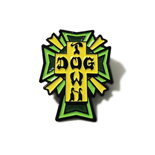DOGTOWN（ドッグタウン） US ピンズ ピンバッジ DT Cross Logo Color