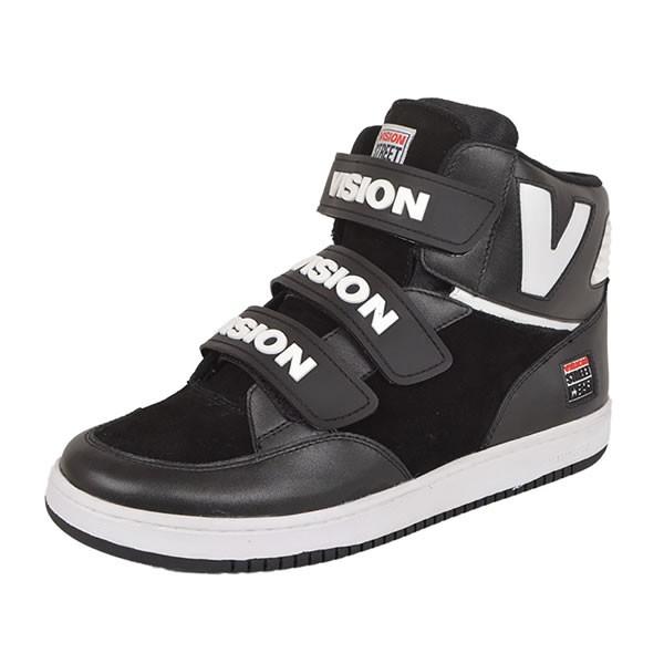 Vision Street Wear ヴィジョン ストリート ウェア ハイカットスニーカー シューズ Mctk Black 90年代復刻 スケボー Skate Sk8 スケートボード Punk 4912 Black His Hero Is Black 通販 Yahoo ショッピング