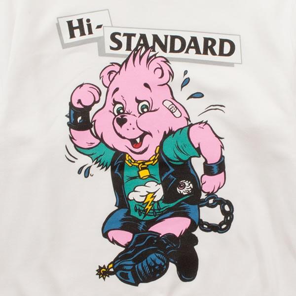 Hi Standard 正規品スーパーsale 店内全品キャンペーン X Mishka トレーナー スウェット クルーネック ミシカ ハイスタ Bear Guy Crewneck メロコア スケボー Core Punk Skate Hard パンク White