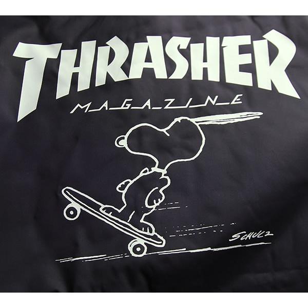 Thrasher Magazine コーチジャケット スラッシャー ピーナッツ スヌーピー Peanuts Coach Jacket Black スケボー Sk8 スケートボード Hard Core Punk Buyee Buyee 提供一站式最全面最专业现地yahoo Japan拍卖代bid代拍代购服务 Bot Online