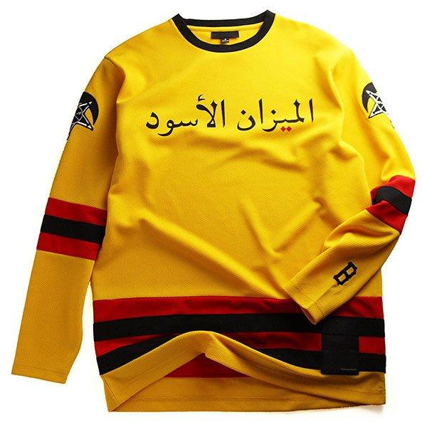 BLACK SCALE (ブラックスケール) ホッケージャージー ロンT ロングTシャツ 長袖 Hockey Jersey Yellow