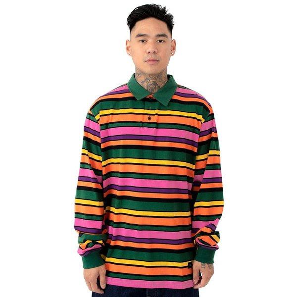 LAZY OAF（レイジーオーフ） ポロシャツ 長袖 Stripy Polo Shirt Multi 